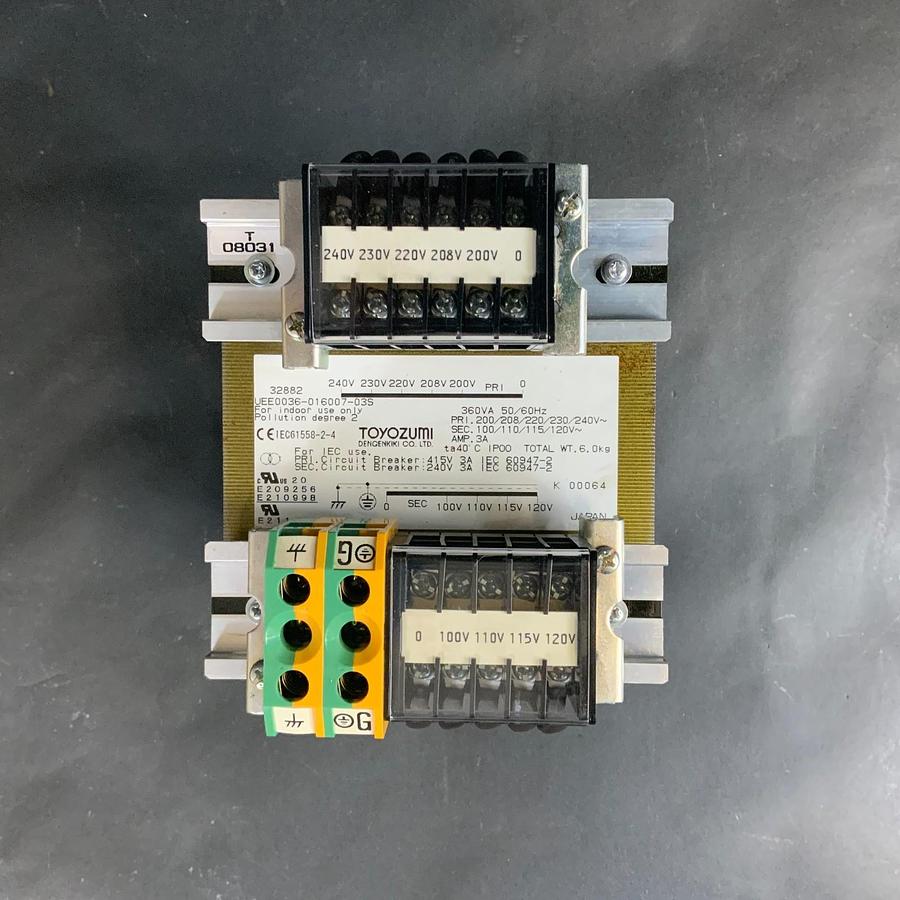 Used TOYOZUMI UEE0036-016007-03S TRANSFORMER ($175 OBO)