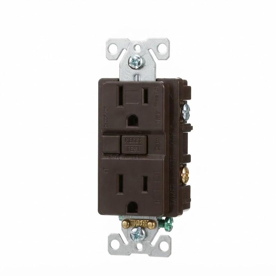 EATON TRSGF15 WALL OUTLET BROWN ELECTRICAL RECEPTACLE | BRAND NEW | GREAT DEAL |