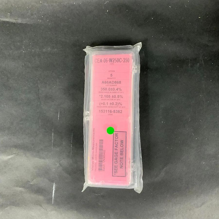 Used MICRO-MEASUREMENTS CEA-06-W250C-350 PRECISION STRAIN GAUGE - BOX OF 5 ($25 OBO)