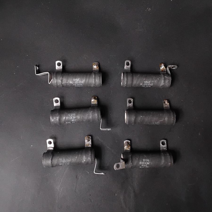 Used DALE HL-25-06Z WIREWOUND POWER RESISTORS- GROUP OF 6 ($30 OBO)