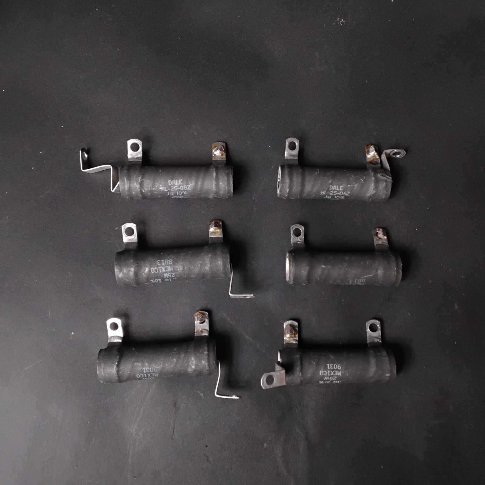 Used DALE HL-25-06Z WIREWOUND POWER RESISTORS- GROUP OF 6 ($30 OBO)