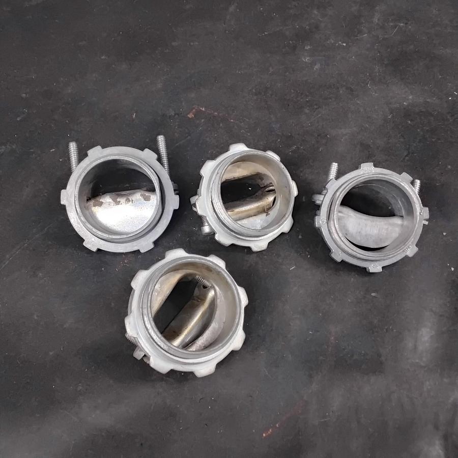 Used HALEX 1-1/4" CLAMP-TYPE CONNECTOR CABLES - GROUP OF 4 ($20 OBO)