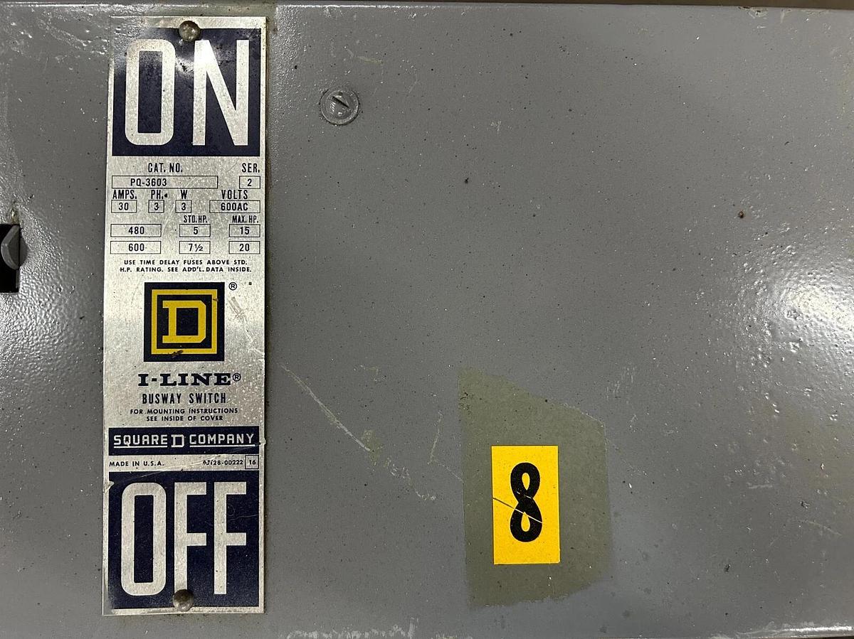 Used SQUARE D I-LINE PQ3603 BUSWAY SWITCH ($150 OBO)