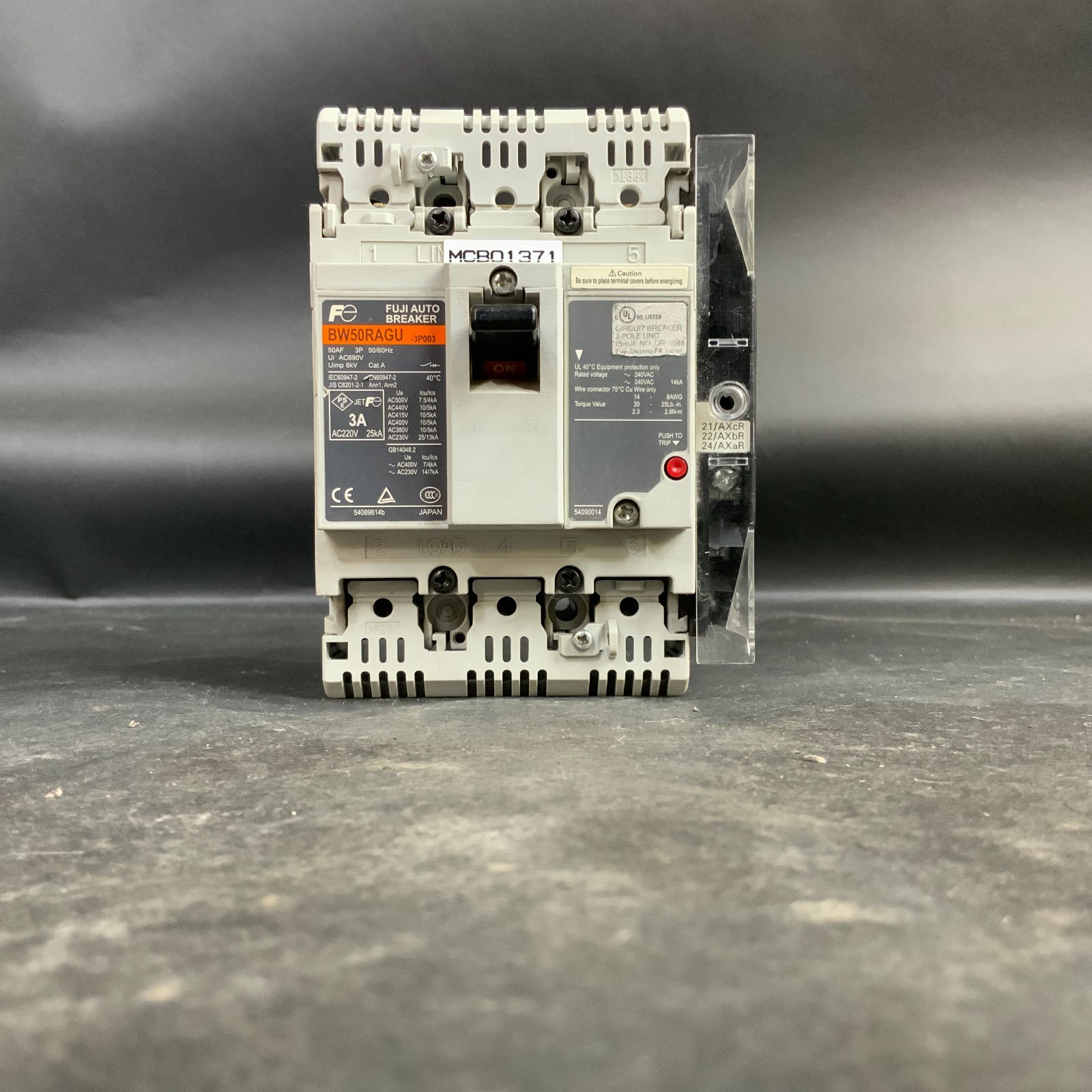 Used FUJI ELECTRIC BW50RAGU3P003 50/60HZ 3A 690VAC ($90 OBO)