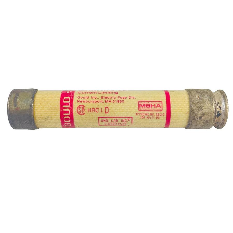 Used GOULD SHAWMUT TRS40R TIME DELAY FUSE 40A 600 VAC 300 VDC CLASS RK5