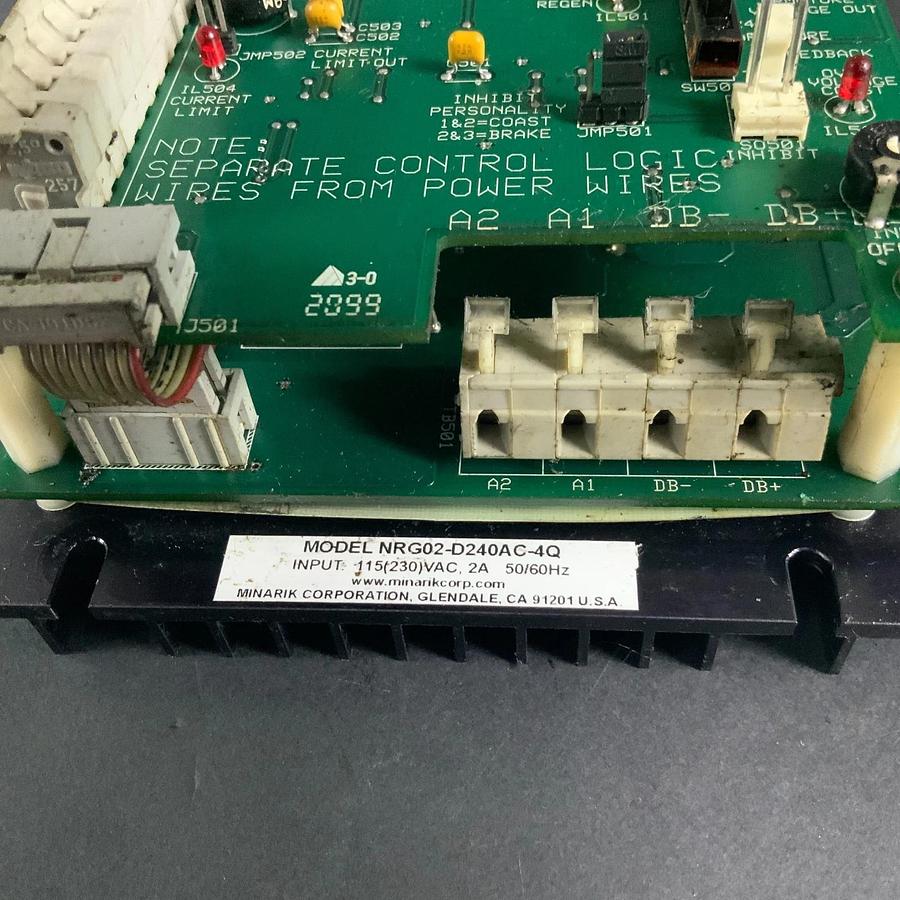 Used MINARIK NRG02-D240AC-4Q DC MOTOR DRIVE ($275 OBO)
