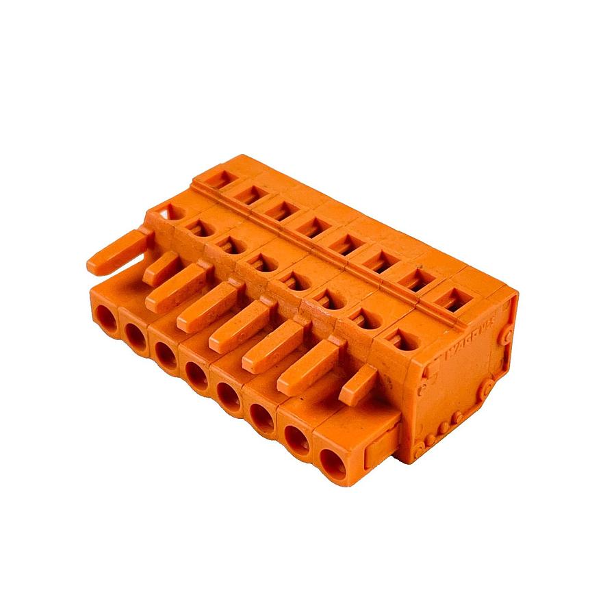 Used WAGO MCS MIDI 231 9-POLE PLUGGABLE TERMINAL BLOCK FEMALE CONNECTOR 300V 15A (2)