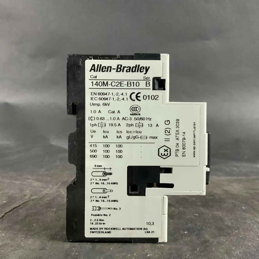 ALLEN BRADLEY 140M-C2E-B10 CIRCUIT BREAKER ($35 OBO)