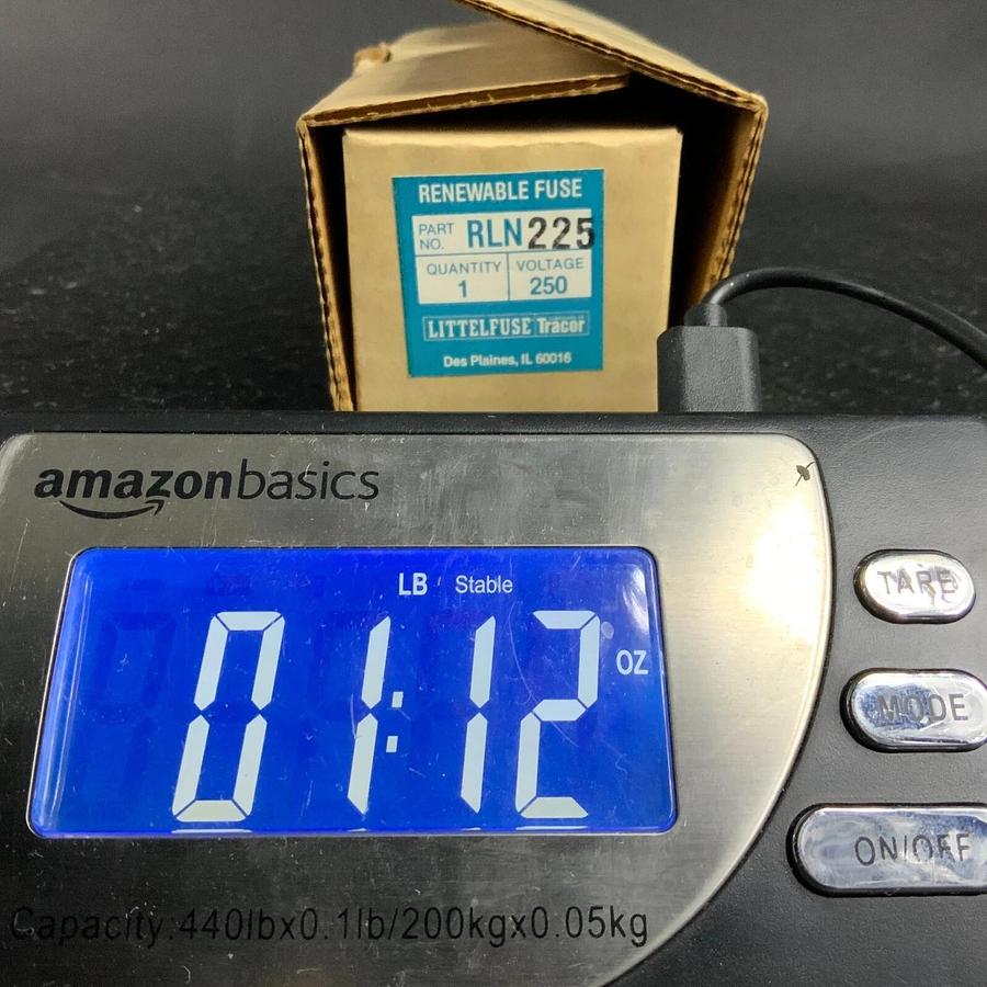 Used LITTELFUSE RLN225 RENEWABLE FUSE - NEW IN BOX ($50 OBO)