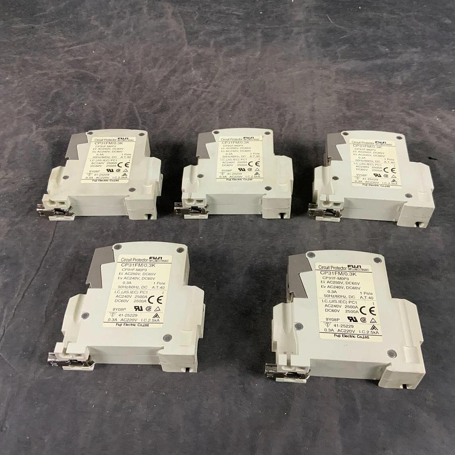 Used FUJI CIRCUIT PROTECTOR CP31FM/0.3K - SET OF 5 ($50 OBO)
