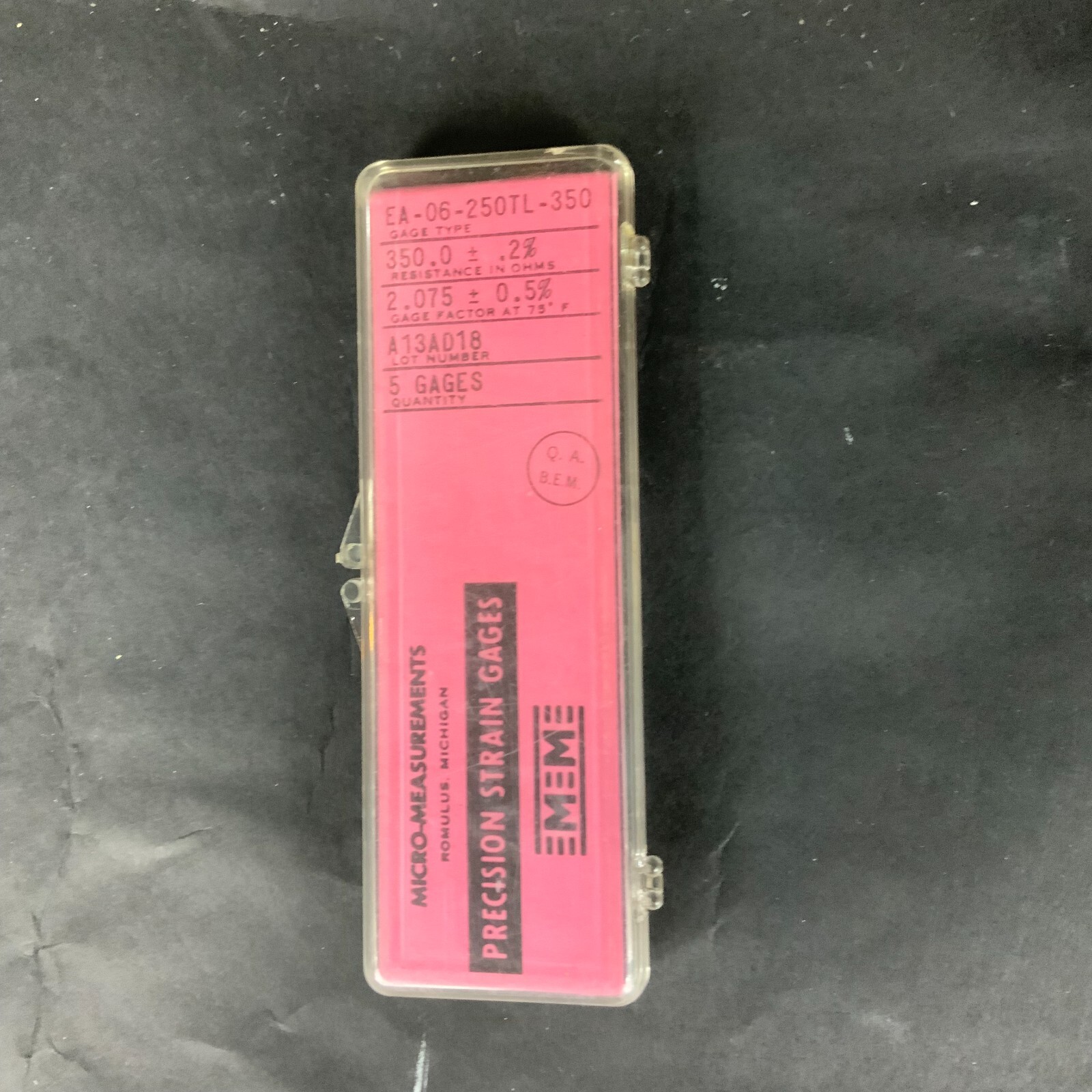 Used MICRO-MEASUREMENTS EA-06-250TL-350 PRECISION STRAIN GAUGE - LOT OF 3 ($15 OBO)