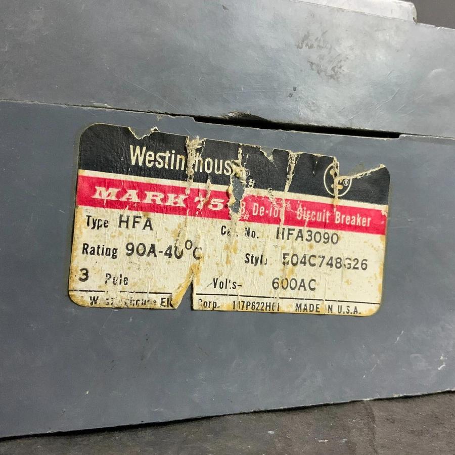 Used WESTINGHOUSE HFA3090 CIRCUIT BREAKER ($60 OBO)