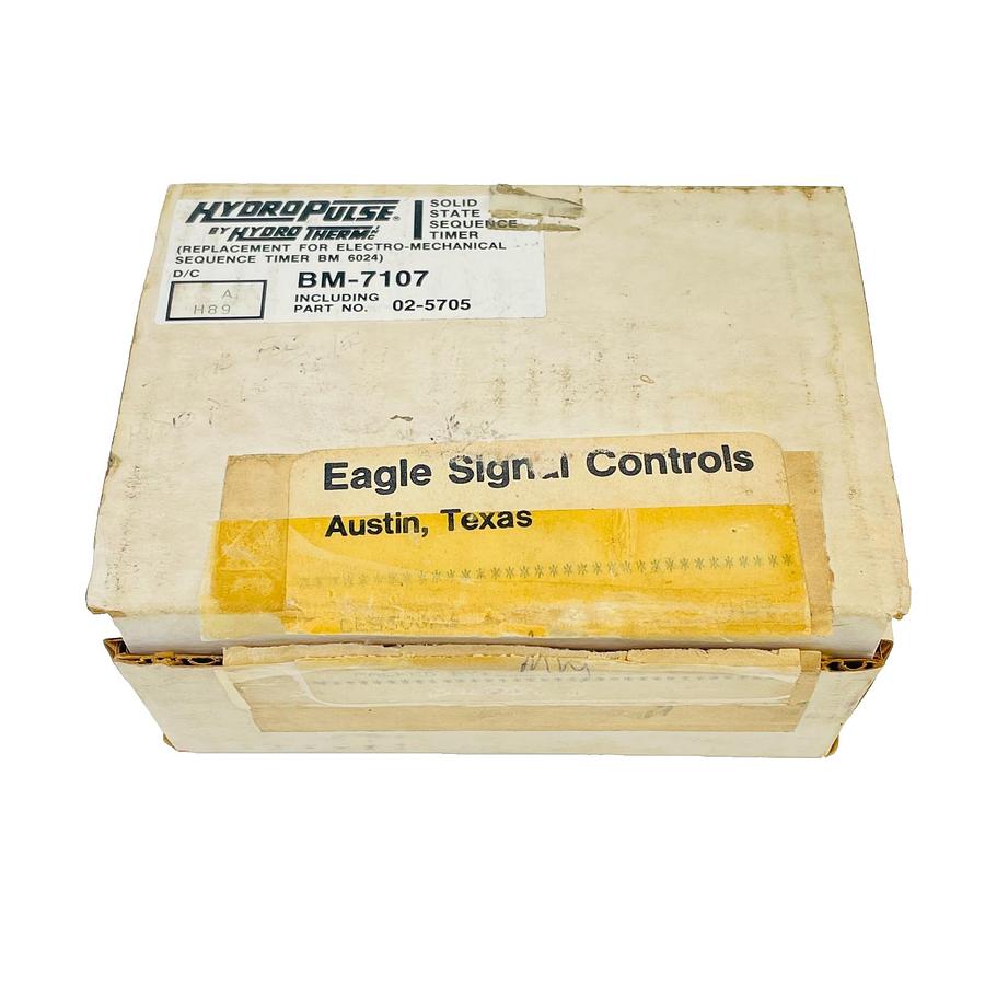 Used HYDROPULSE BM-7107 02-5705 SOLID STATE SEQUENCE TIMER D/C NEW OPEN BOX