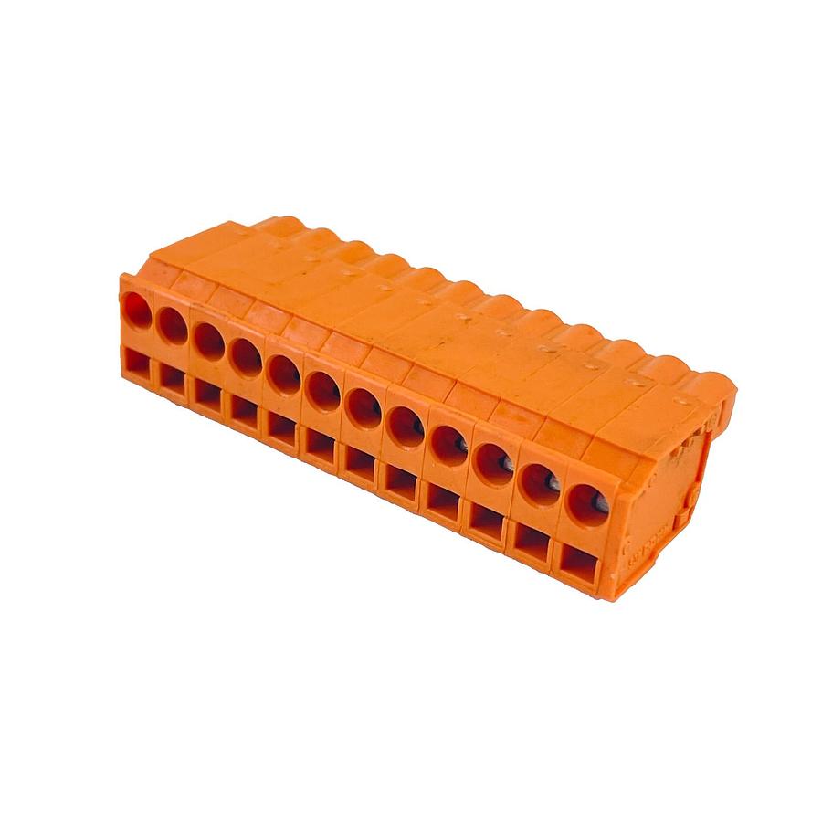 Used WAGO 231-112 12 POLE FEMALE TERMINAL BLOCK 5MM PITCH 300V 15A CAGE CLAMP