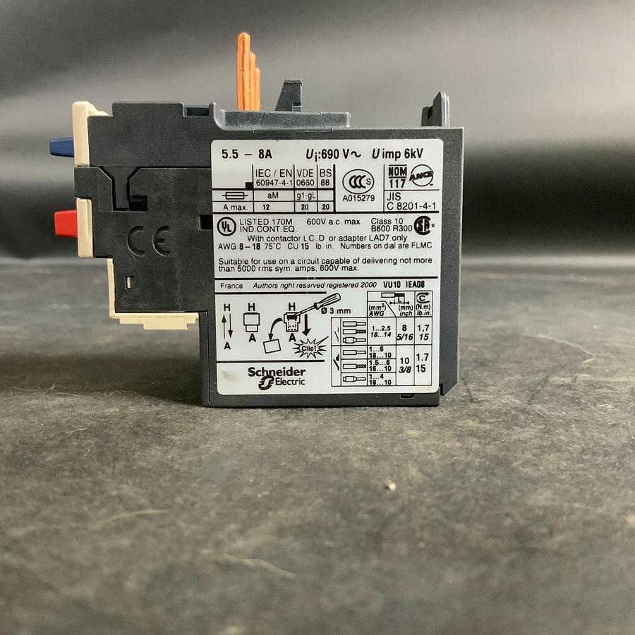 Used TELEMECANIQUE TESYS LRD SERIES THERMAL OVERLOAD RELAY ($20 OBO)