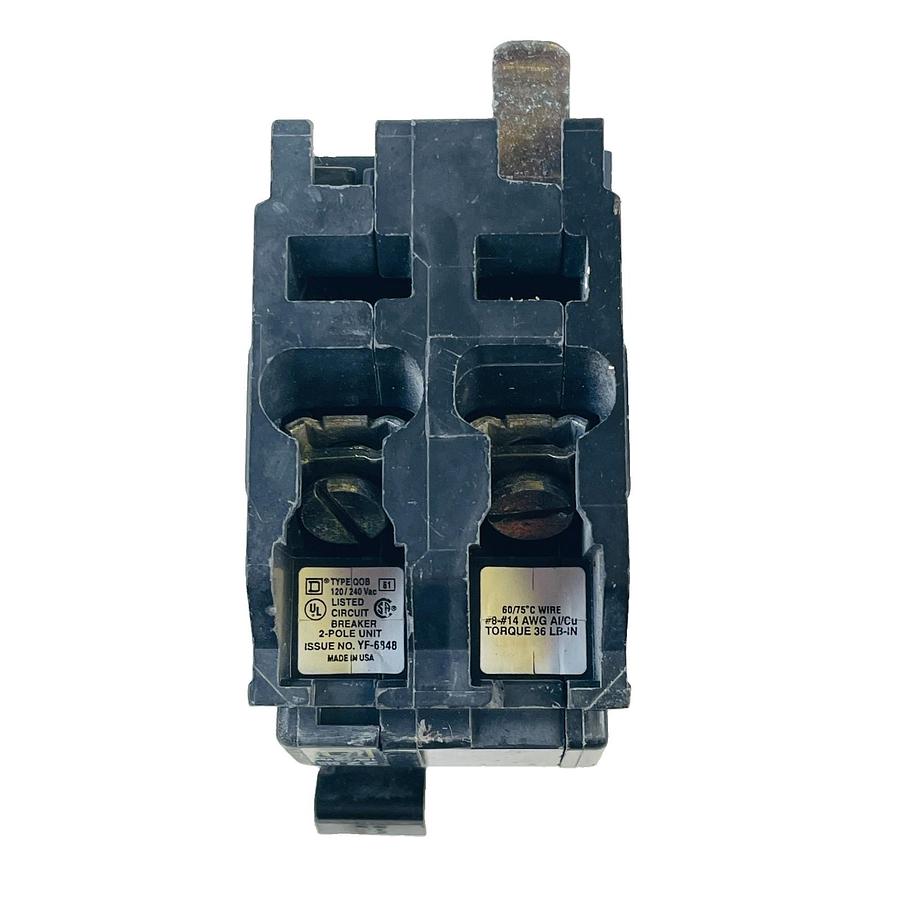 Used SQUARE D QOB230VH 30A 2-POLE 120/240V 22KA AIC BOLT-ON CIRCUIT BREAKER