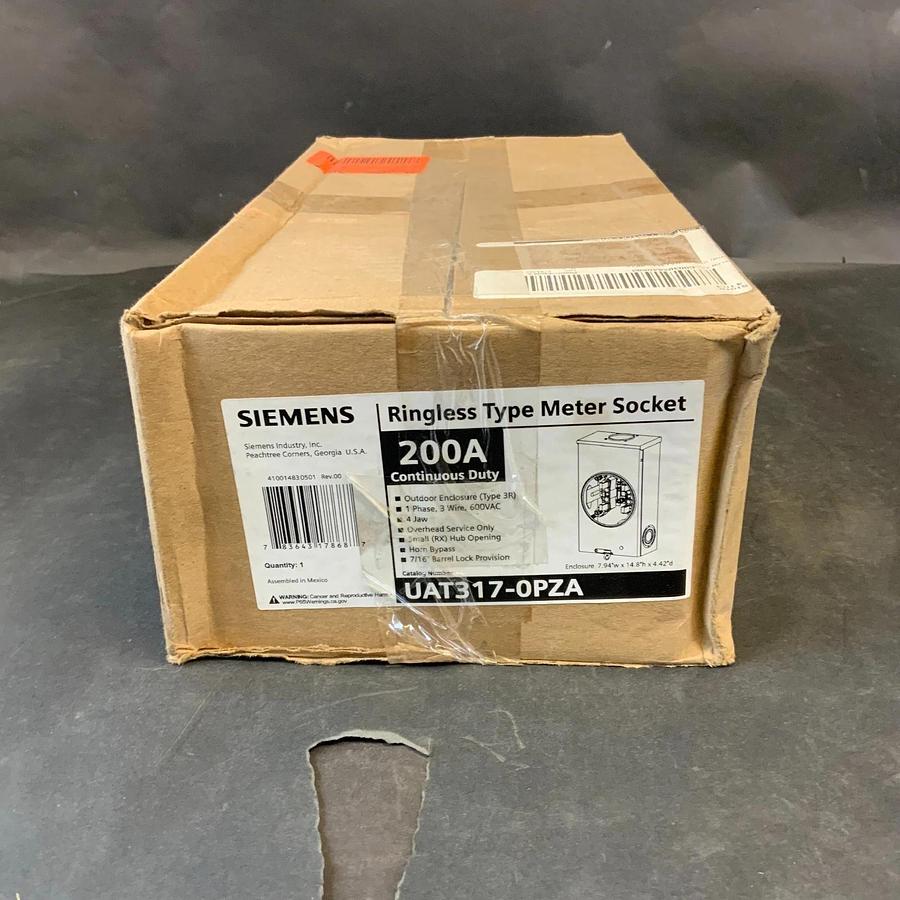 SIEMENS UAT317-0PZA RINGLESS METER SOCKET ($65 OBO)