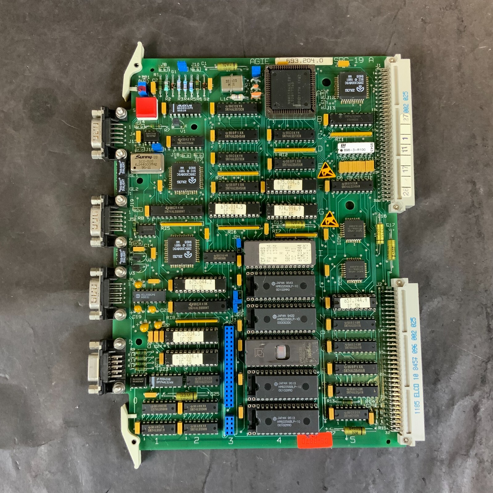 Used AGIE 693.204.0 646904.3 SBC-19A SINGLE BOARD COMPUTER ($50 OBO)
