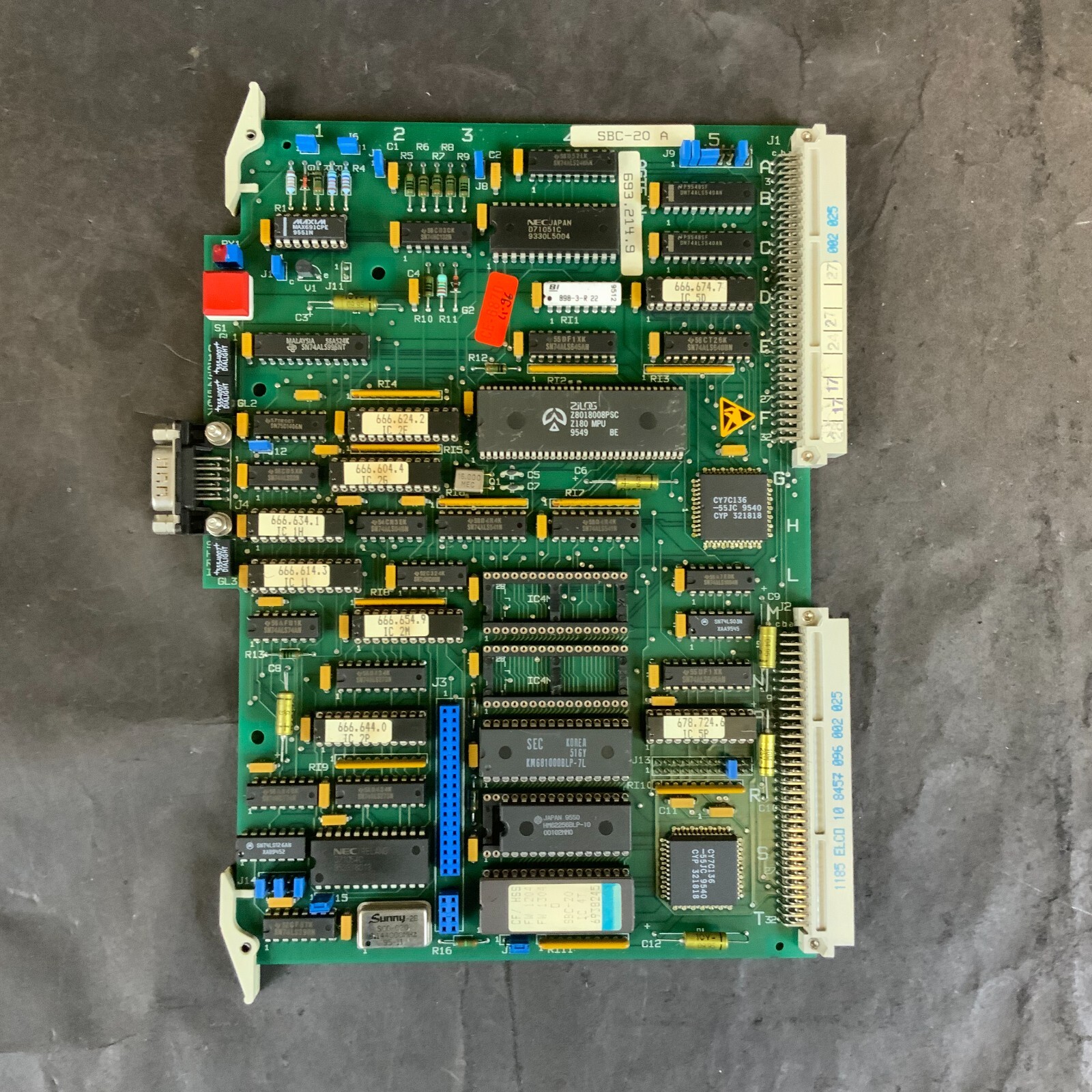 Used AGIE 693.214.9 646534.8 SBC-20A SINGLE BOARD COMPUTER ($100 OBO)