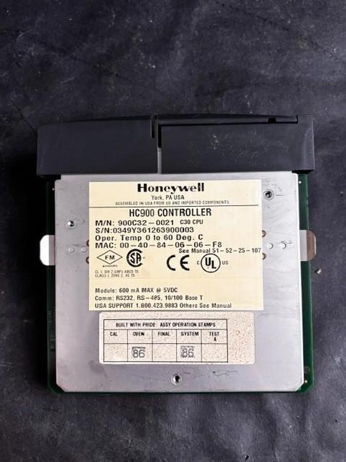 Used HONEYWELL 900C32-0021 CPU MODULE