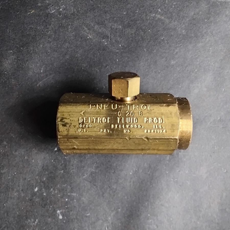 Used DETROL PNEU-TROL C20B FLOW CONTROL VALVE ($18 OBO)