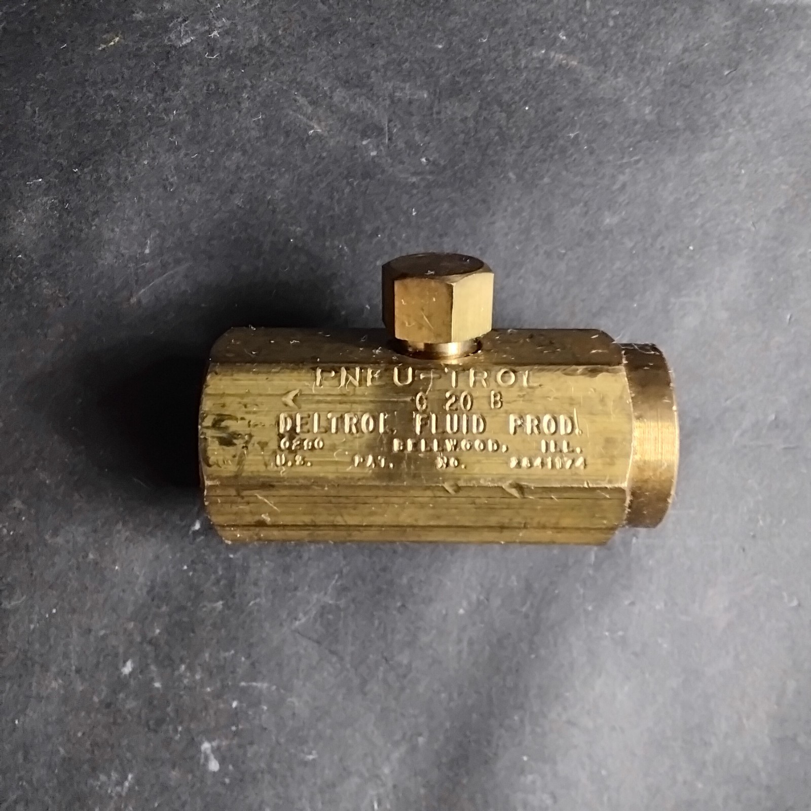 Used DETROL PNEU-TROL C20B FLOW CONTROL VALVE ($18 OBO)