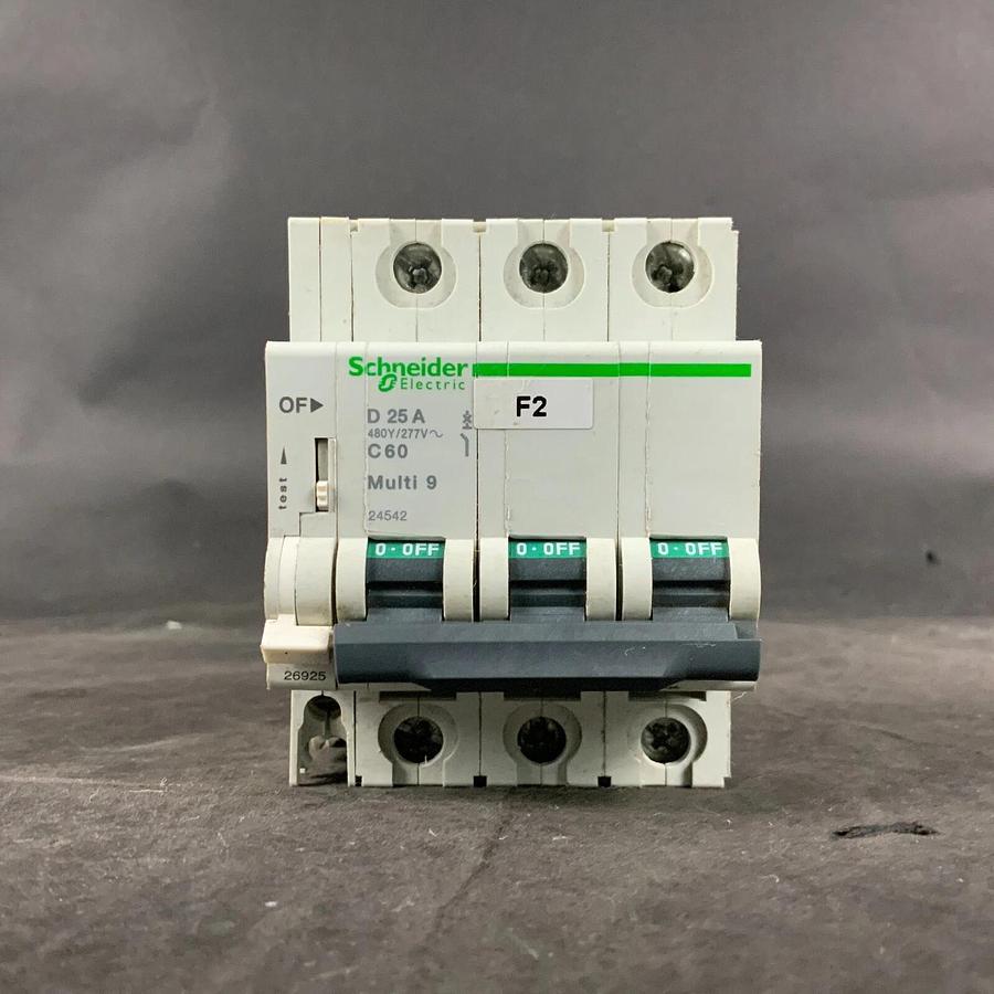 Used SCHNEIDER ELECTRIC D25A C60 CIRCUIT BREAKER ($22 OBO)