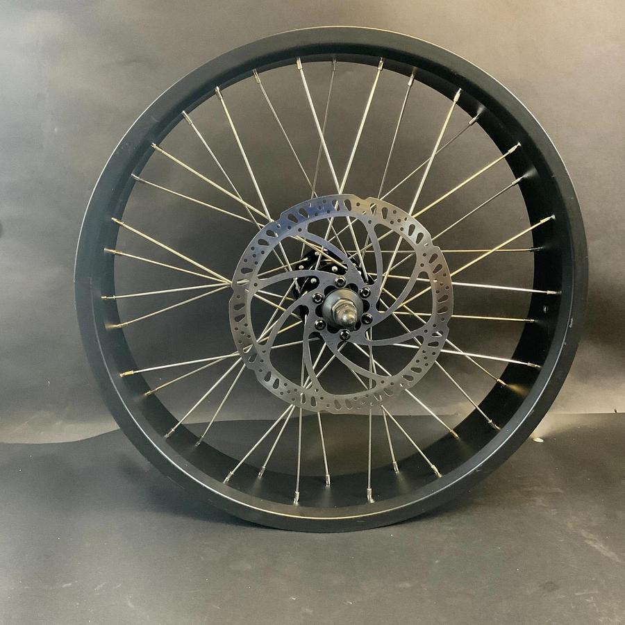 Used 20"X4-1/4 ELECTRIC BIKE FRONT WHEEL RIM WITH ROTOR ($60 OBO)