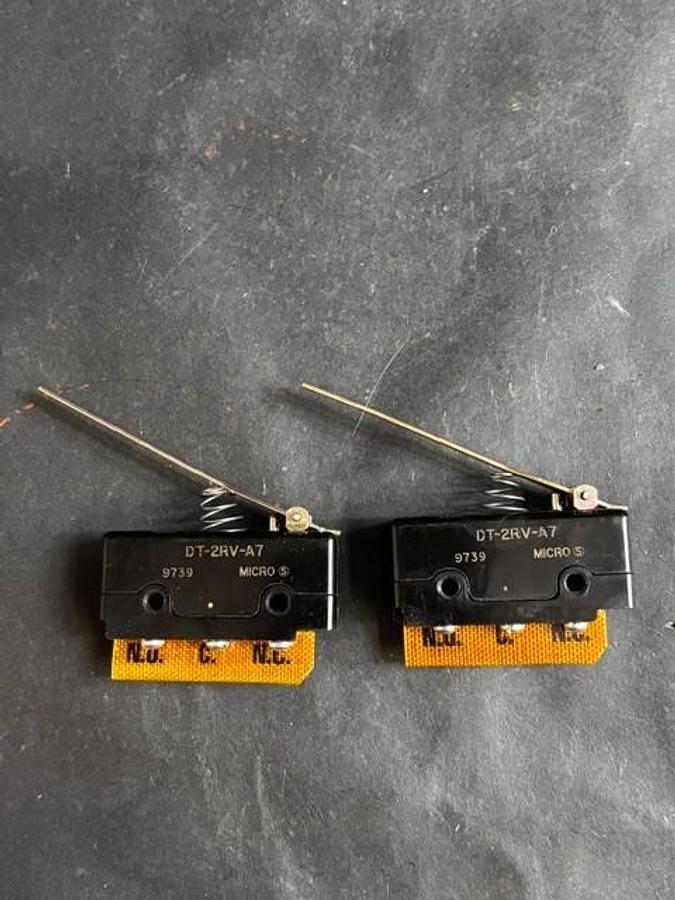 Used HONEYWELL DT-2RV-A7 MICRO SWITCHES - GROUP OF 2 ($12 OBO)