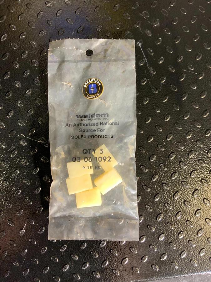 MOLEX 03-06-1092 PIN AND SOCKET RECEPTACLE HOUSING - PACK OF 5 ($1.39/EACH OBO)