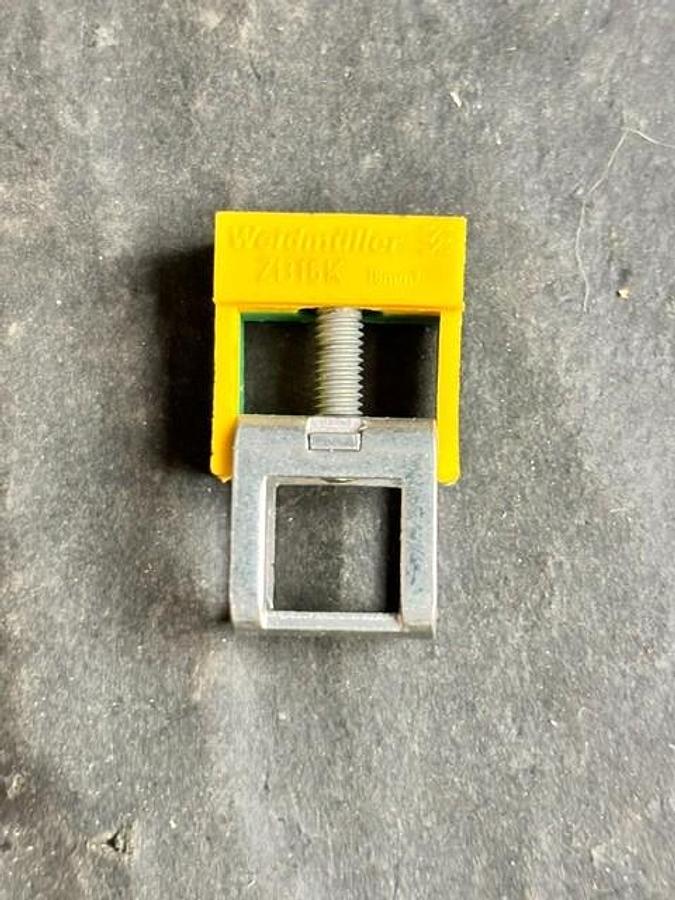 Used WEIDMULLER ZB 16K GE/GN CLAMPING YOKE