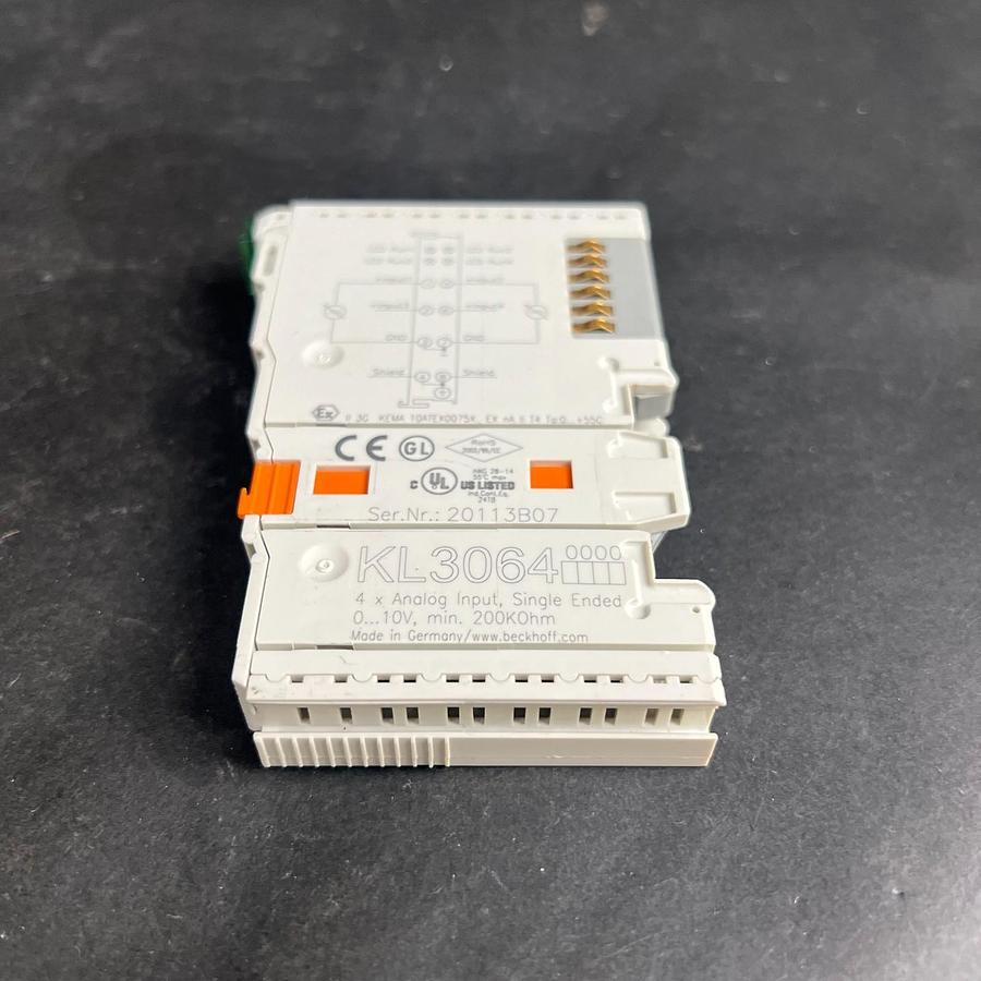 Used BECKHOFF KL3064 ANALOG INPUT MODULE ($50 OBO)