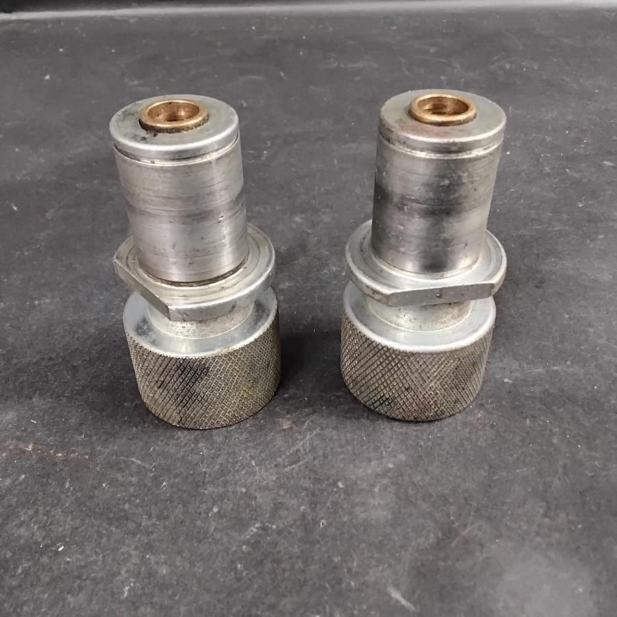 Used STAINLESS STEEL HYDRAULIC QUICK COUPLERS - GROUP OF 2 ($17 OBO)