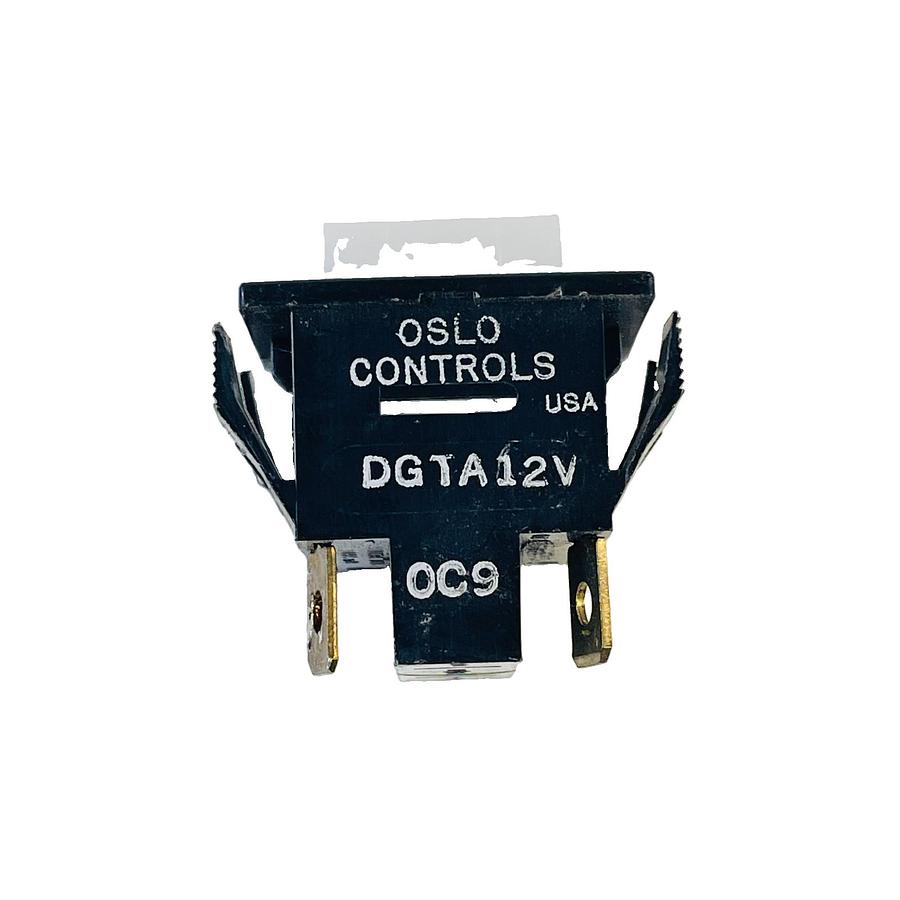 Used OSLO CONTROLS DGTA12V ILLUMINATED PUSHBUTTON SWITCH 12V WHITE SQUARE LENS