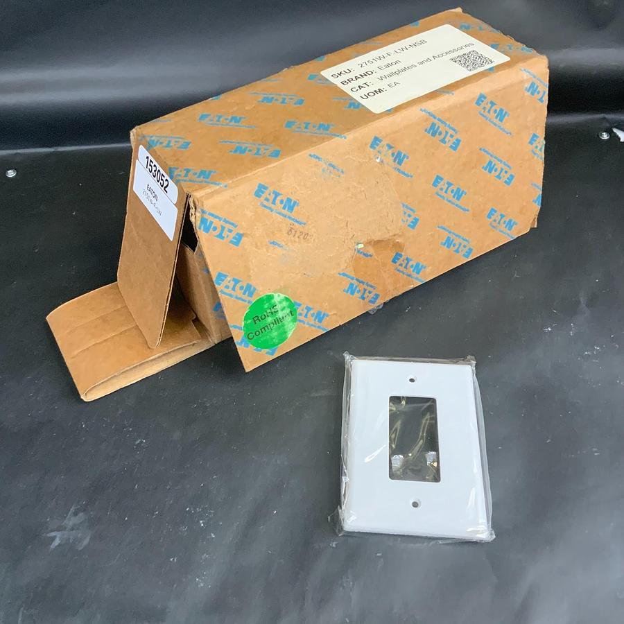 EATON 2715W-F-LW WALLPLATE - BOX OF 40 ($55 OBO)