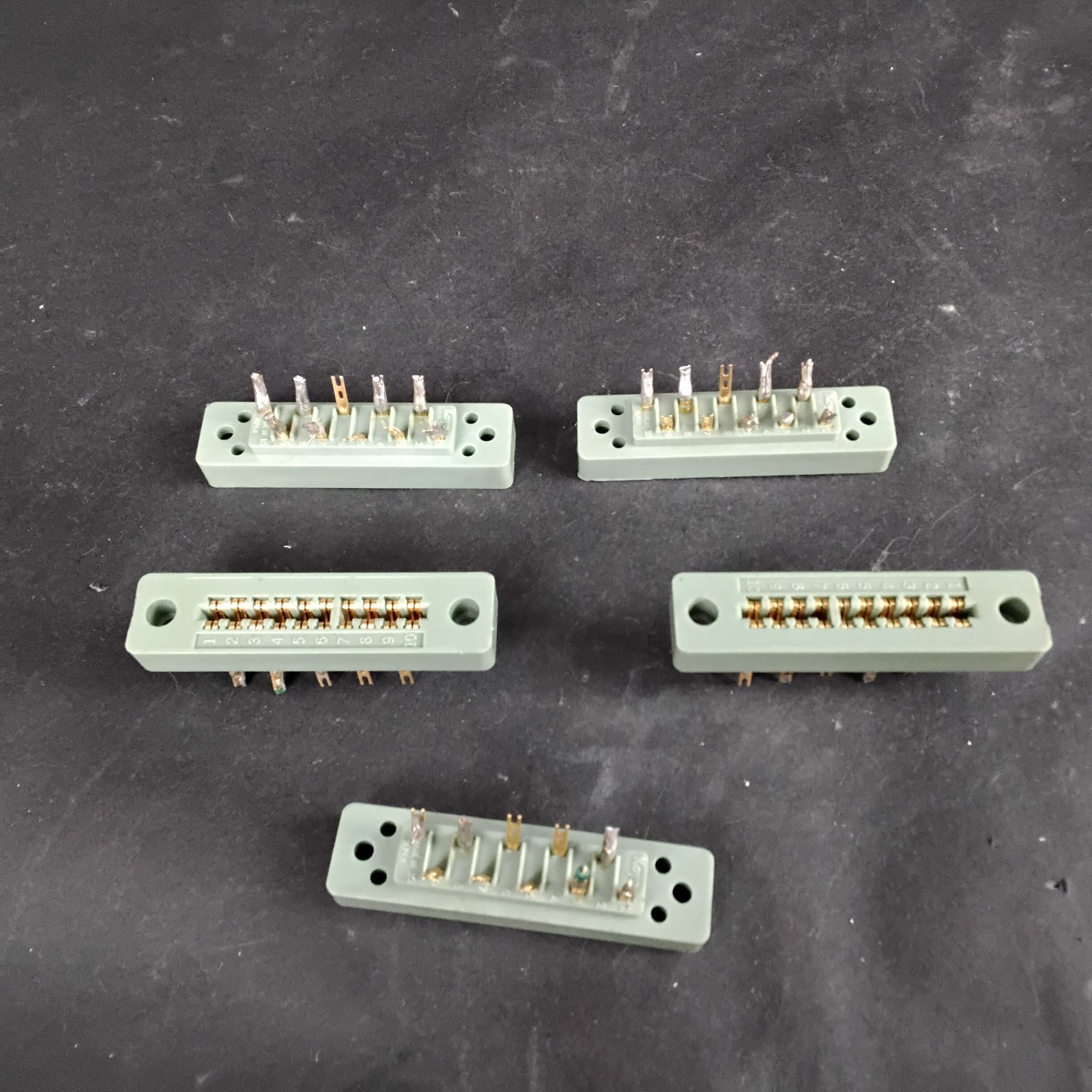 Used KOYO ELECTRONICS 10 PIN INDUSTRIAL CONNECTORS- GROUP OF 5 ($14 OBO)