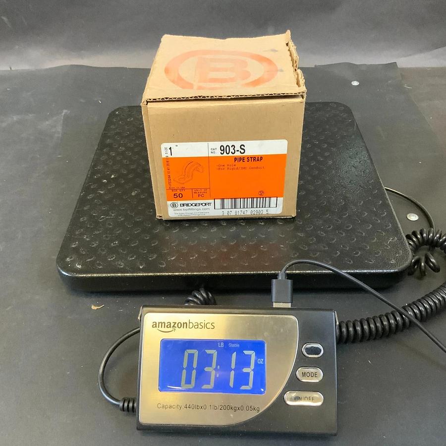 BRIDGEPORT 903-S 1” PIPE STRAP - BOX OF 50 ($20 OBO)