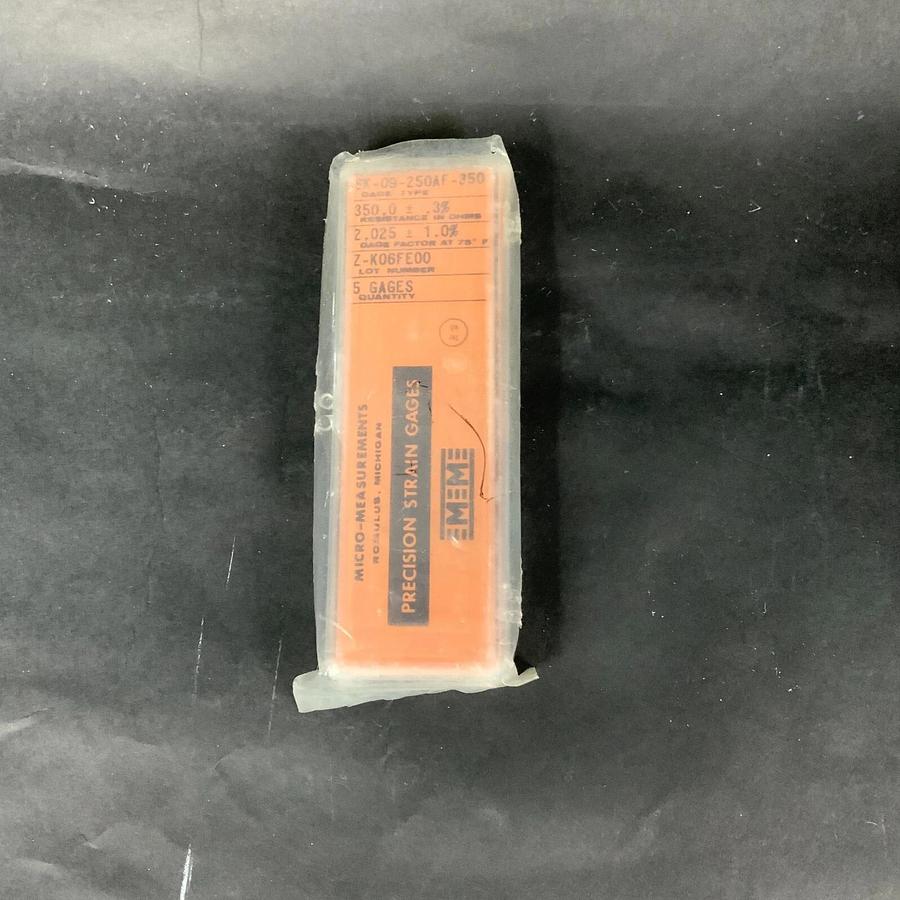 MICRO-MEASUREMENTS SK-09-250AF-350 PRECISION STRAIN GAUGE - BOX OF 5 ($25 OBO)
