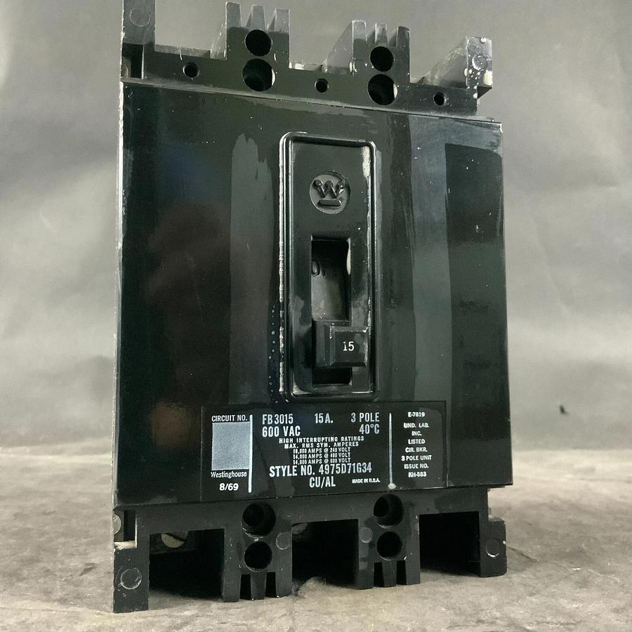 Used WESTINGHOUSE FB3015 CIRCUIT BREAKER ($30 OBO)