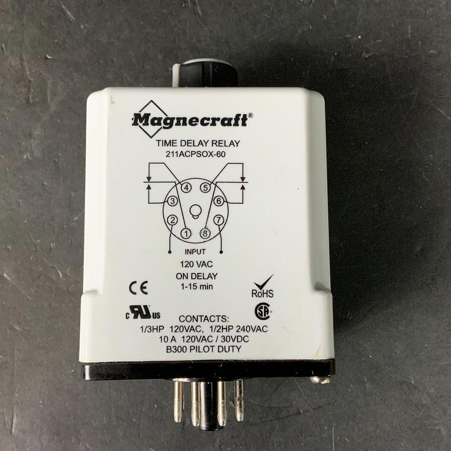 Used MAGNECRAFT 211ACPSOX - Time Delay Relay ($35 OBO)