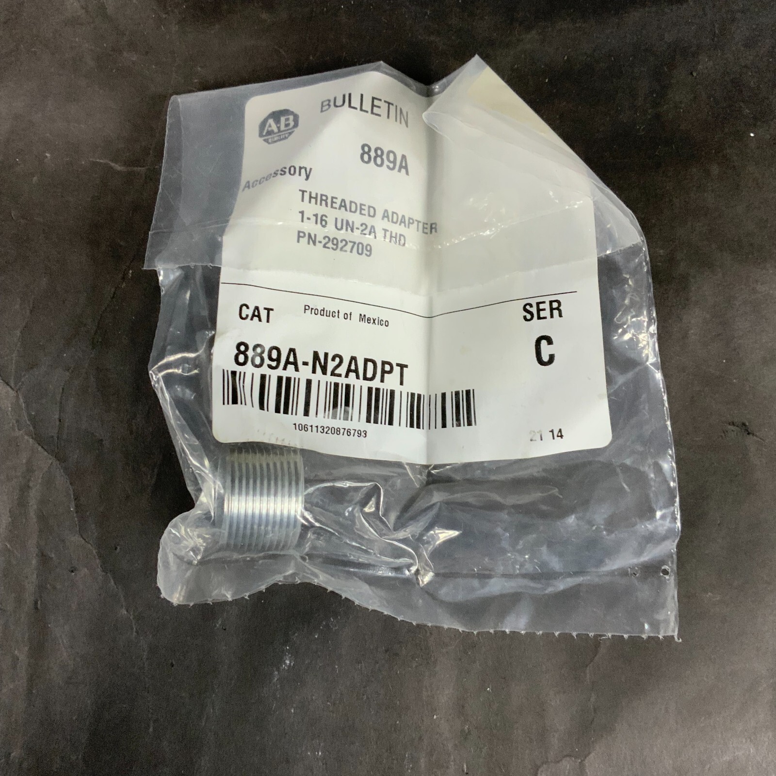 ALLEN BRADLEY 889A-N2ADPT THREADED ADAPTOR ($15 OBO)