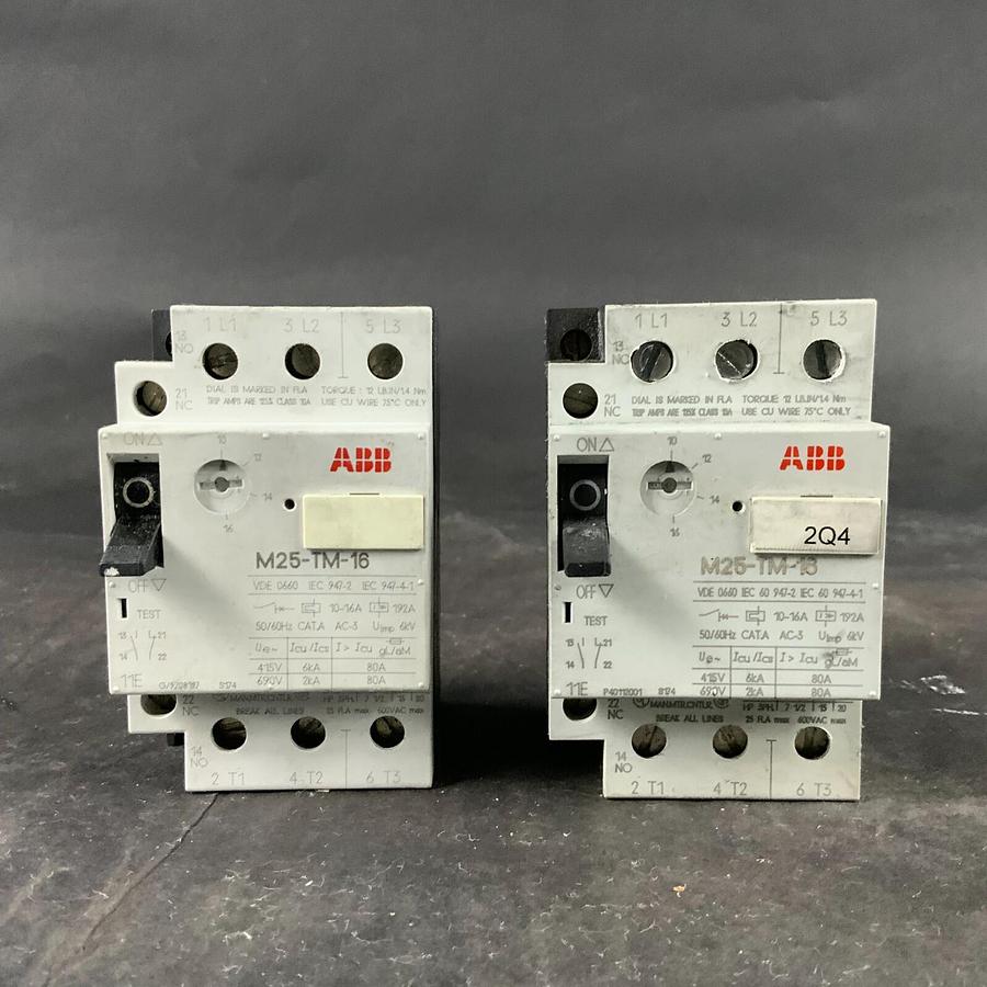 Used ABB M25-TM-16 CIRCUIT BREAKER - SET OF 2 ($160 OBO)