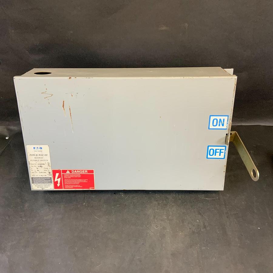 Used EATON POW-R-WAY III P3F363RGH BPC3001G08 BUSWAY FUSIBLE SWITCH ($1000 OBO)
