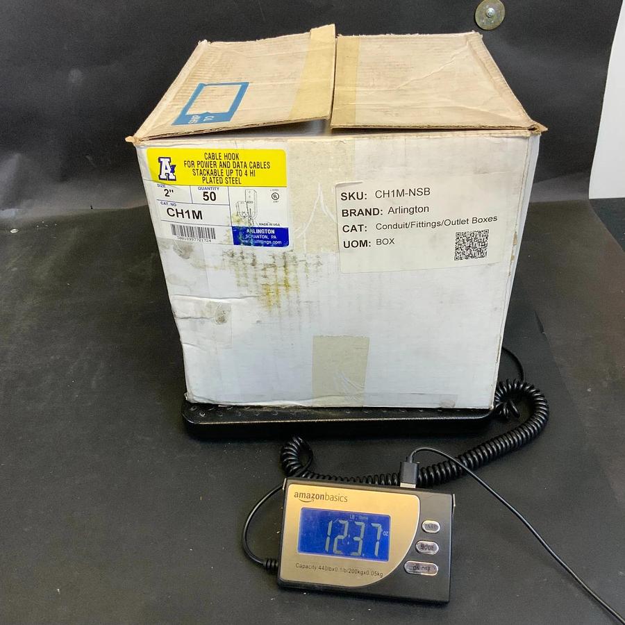 ARLINGTON FITTING CH1M 2” CABLE HOOK - BOX OF 50 ($100 OBO)