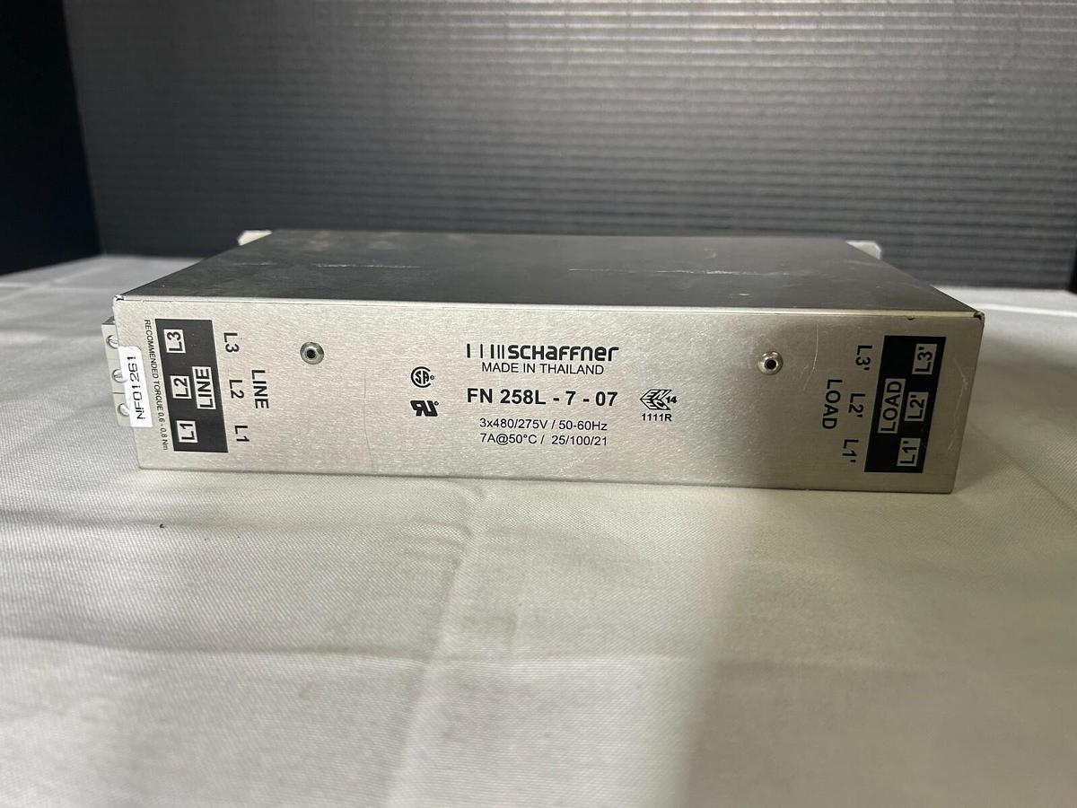 Used SCHAFFNER FN 258L-7-07 Noise Filters ($64.99/ea) (Lot of 7)