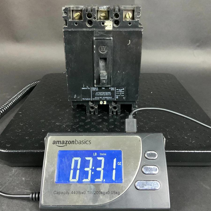 Used WESTINGHOUSE EB3070 CIRCUIT BREAKER ($27.50 OBO)