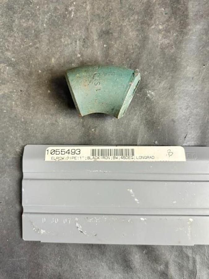 WELDBEND 1" STD 45-DEGREE ELBOW PIPE
