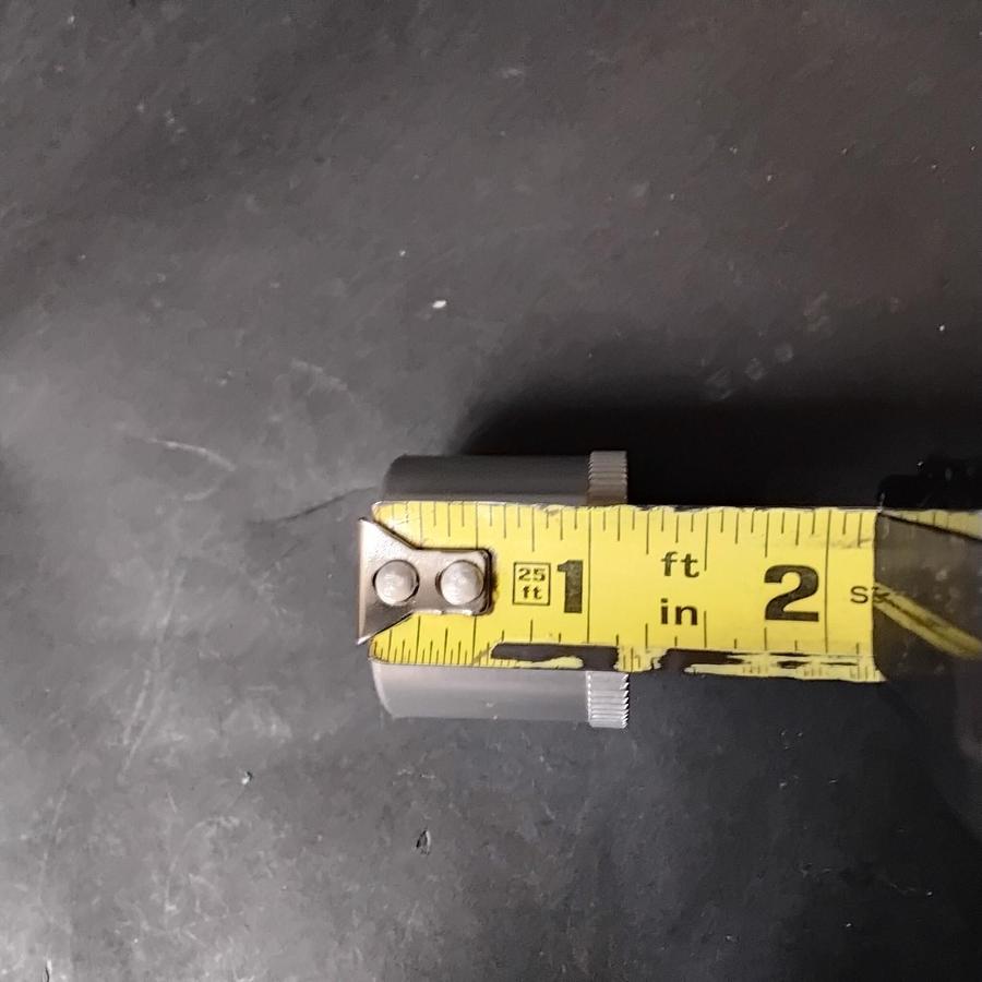 Used KNURLED ALUMINUM THREADED SPACER COUPLING BUSHING-SET OF 2 ($5 OBO)