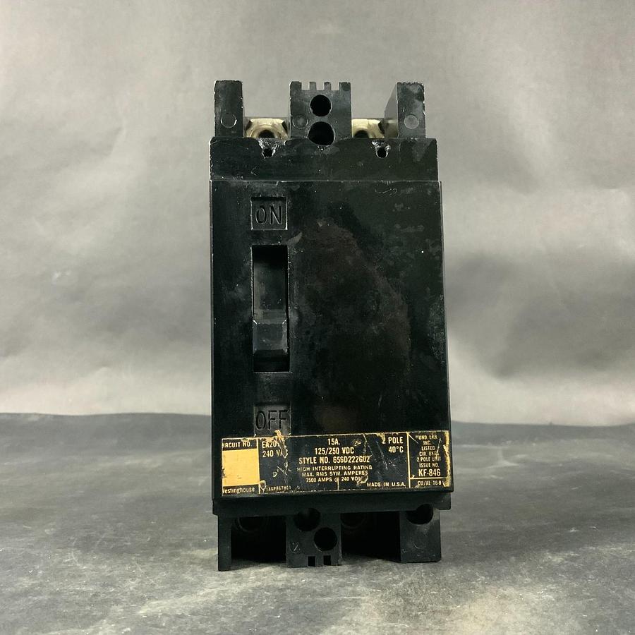 Used WESTINGHOUSE EA2015 CIRCUIT BREAKER ($35 OBO)