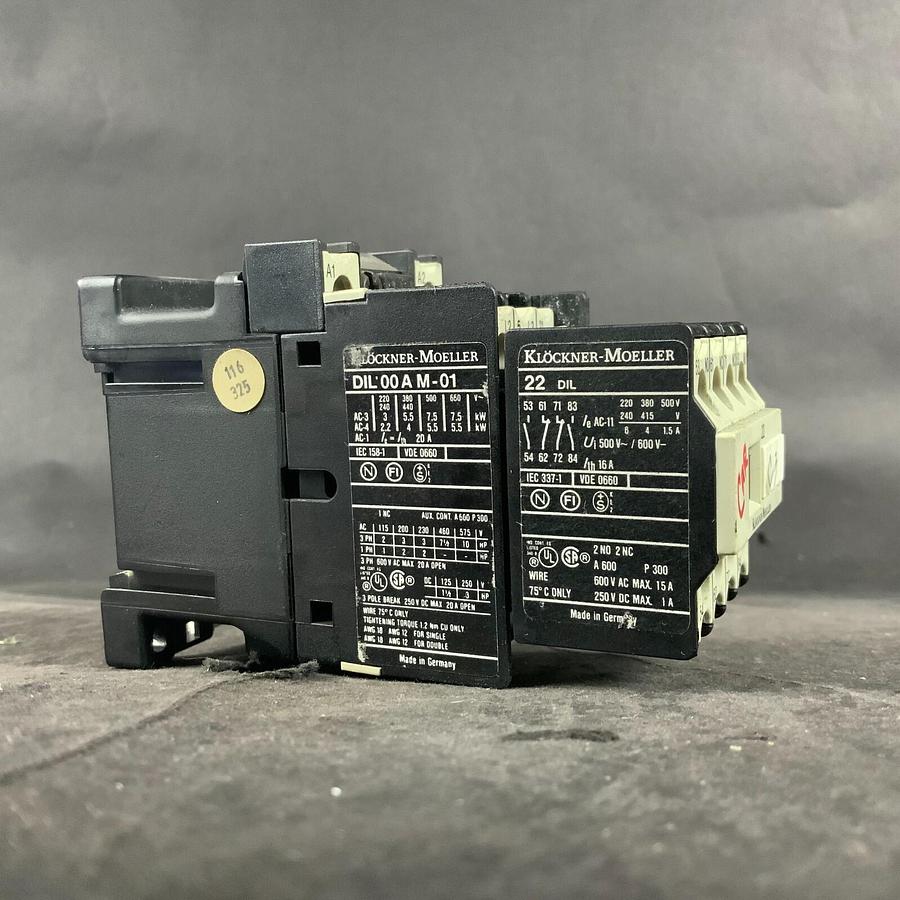 Used KLOCKNER MOELLER DIL00AM-01 W/ 22 DIL M CONTACTOR ($45 OBO)